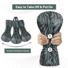 Golf Headcover Set For Driver, Fairway Wood And Hybrid, Embroidered Toast Design, Green Camouflage Club Covers For Men And Women - New Arrival - View 3