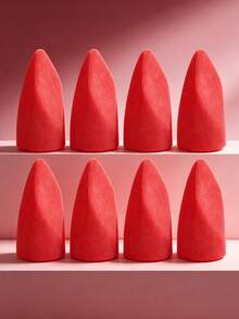 MAANGE 1/8pcs Professional Multi-Function Soft Makeup Sponge Set, Dual-Use Dry And Wet, Reusable Makeup Sponge, Makeup Egg, Makeup Tools, Suitable For Mixing Liquid Foundation, Foundation And Cream, For Nose And Eye Areas. Can Be Placed In Home, Bathroom, Living Room, Bedroom Vanity, Suitable For Daily Or Outdoor Use, Comes With Storage Box, Convenient To Carry, Essential Makeup Tool For Travel, Perfect Gift For Women And Girls - Red - View 3