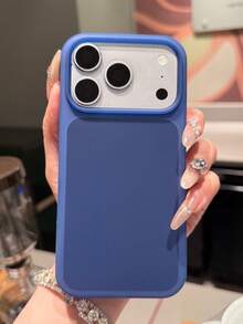 Casing Ponsel Lembut Jelly Matte Ramah Kulit Kompatibel dengan iPhone 17 Pro Max 17 Pro 17 16 15 14 13 Pelindung Belakang Silikon Cair Ultra Tipis Tahan Guncangan - Angkatan laut - View 2