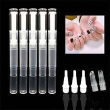 Bolígrafo transparente de 5ml con giro | Bolígrafo de esmalte de uñas recargable y vacío con cabezal de cepillo | Aplicador de brillo labial cosmético | Tubo de suero para crecimiento de pestañas | Bolígrafo de aceite de cutícula | Dispensador de aceite esencial | Herramienta de maquillaje portátil adecuada para belleza DIY, salón, hogar y cuidado personal - transparente - Ver 1