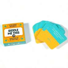 1pc Card Board Game Couple Party Game Riddle Me This - Yellow - View 4