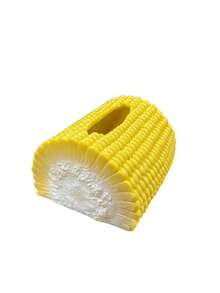 1pc Cute Corn Shaped Tissue Box, Realistic Corn Design, Creative Home Decor Storage Box, Suitable For Living Room, Bedroom And Desktop Storage - Multicolor - View 11