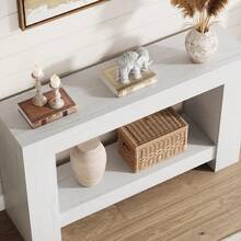 Kselythan Sofa & Console Tables - White - View 5