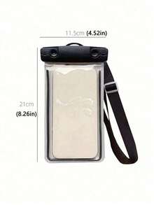 1-Piece Waterproof Phone Pouch, Random Color, Made Of Transparent PVC, With Sealed Touch Screen Function, Full-Cover Portable Waterproof Phone Case, Suitable For Swimming And Surfing, Multiple Colors Available - A - View 8