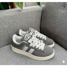 Stylish Casual Sneakers Unisex Flat Sole Classic Traditional Lightweight Comfortable Street - 灰色營地 - 查看 4