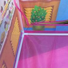 Pink Sweet Bakery Kids Play Tent, Foldable Indoor Pretend Play House For Girls And Boy, Cartoon Candy Shop Playhouse Children Game Toy Bedroom Decor Gift - Dessert Shop - View 2