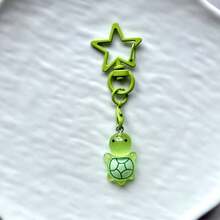1pc Star Buckle Colorful Little Turtle Keychain Pendant, Can Be Hung On Bags, Simple Versatile Phone Decoration, Holiday Accessory, Universal USB Flash Drive Exquisite Small Pendant - Multicolor - View 11