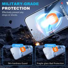 2pcs Tempered Glass Screen Protector + 2pcs Lens Protector Compatible With Xiaomi 17T/ 17T Pro 9H Anti-Fingerprint Anti-Shatter Bubble-Free Screen Protector - Clear - View 4