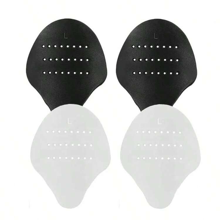 1 Pair Unisex Anti-Wrinkle Shoe Crease Protectors, Minimalist Classic Shoe Toe Support Inserts For Sneakers - Black - View 1