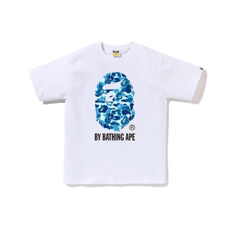 Camiseta con Gráficos Divertidos de Dibujos Animados, Cuello Redondo de Algodón Versátil, Estilo Casual Preppy para Verano - Blanco - Ver 1