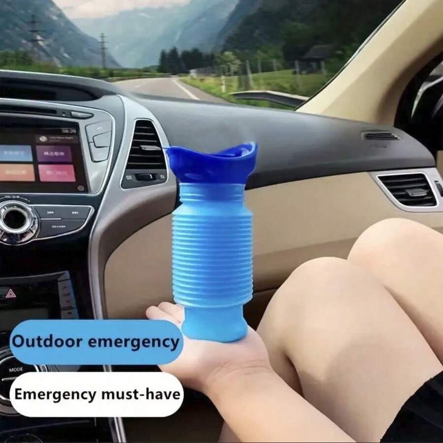 Portable Emergency Urinal, Foldable Telescopic Standing Urinal For Women, Car-Mounted Urine Pot, Outdoor Travel Emergency Urinal, No-Squatting Car Urinal