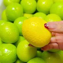 1pc Handmade Crunchy Color-Changing Lemon Ball, ASMR Tactile Stress Relief Squeeze Toy, Portable Fingertip Toy, Suitable For Kids, Teens And Adults, Holiday Party Gift - Multicolor - View 5