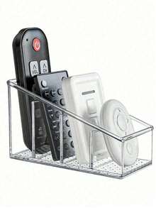 Transparent Refrigerator Storage Basket, Divided Storage Box Suitable For Tea Bags, Cosmetics, Remote Controls, Household Desktop Organizer Box - Multicolor - View 15
