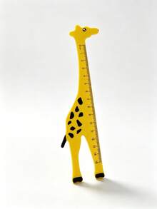 1pc Creative Cartoon Wooden Ruler Set, Teaching Aid Tool, Learning Measurement Tool, Panda, Giraffe, Crocodile, Brown Bear Cartoon Animal Shaped Ruler, Student Gift, Graduation Gift, Wooden Ruler, Suitable For Home, Classroom, Gift, Holiday Gift Decoration - Animal Rulers - View 18