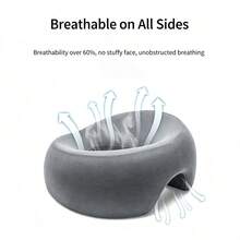 Memory Foam Prone Pillow / Prone Sleeping Enthusiasts / Office Nap / Desk Use / With Breathable Holes / Beauty Bed Face Hole Pad / Memory Foam Pillow Core / All 4 Seasons - Face Pillow - View 6