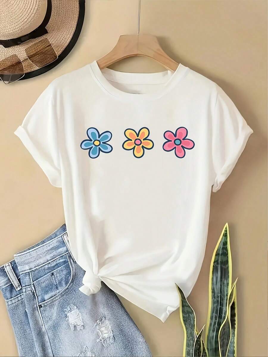 Women T-Shirts - 白色 - 查看 1