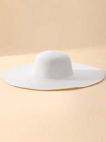 Sombrero bohemio de unicolor para mujer, adecuado para uso diario - Multicolor - Ver 5