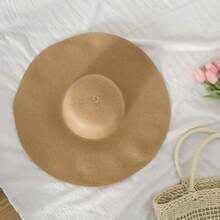 Sombrero bohemio de unicolor para mujer, adecuado para uso diario - Multicolor - Ver 6