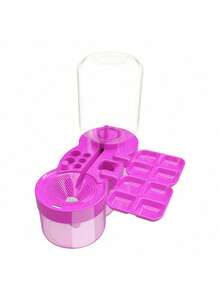 Six-In-One Multi-Functional Brush Cleaning Cup With Palette And Brush Storage, Portable Watercolor And Pastel Painting Dedicated Wash Basin Brush Holder Art Tools - A - View 10