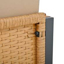 Patio Furniture Sets pour la maison, noir, tissu, Not Applicable x Not Applicable x Not Applicable cm - Tabac - Voir 3