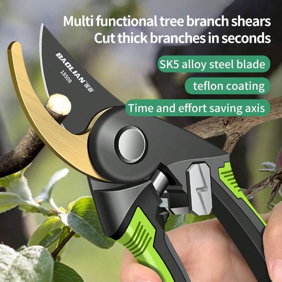 SK5 Steel Garden Pruning Shears, Suitable For Fruit Tree Pruning, Flower Arranging, And Floral Crafts