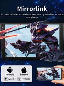 9 吋四核心 Android 車載導航，2G+64G 車用導航，支援 Apple CarPlay 與 Android Auto 收音機螢幕，附鏡像連接、藍牙 5.0、AUX、FM/AM 發射器、GPS 無線 CarPlay 藍牙車載資訊娛樂系統 - 全新升級安卓系統汽車中控導航車機 - 查看 9