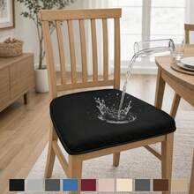 Waterproof Stretch Printed Dining Chair Slipcover, Machine Washable Removable Elastic Cover With Drawstring, Universal Milk Fiber Furniture Protector, Stain Resistant Anti-Scratch For Kitchen, Office & Pet Friendly Homes - Multicolor - View 3