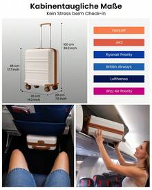 Suitcases - White-brown - View 3
