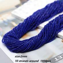 10串約1800顆粉色黃色綠色2mm小種子珠，適用於珠寶腰鍊製作DIY配件 - 2mm 純色小珠子 - 查看 21