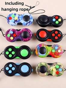 1pc Joystick Stress Relief Toy, Fingertip Controller With Multi-Function Buttons, Stress, Irritability And Anxiety Relief Toy, High Playability Multi-Function, Suitable For Daily Office Stress Relief, Perfect Birthday And Christmas Gift - Multicolor - View 1