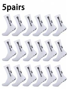 2/5/10/20 Pairs Men's Thick Sports Socks, Non-Slip And Durable, Suitable For Sports, Football, Basketball, Rugby, Cycling, Running, Also Suitable For Gym And Autumn Wear. - Multicolor - View 10