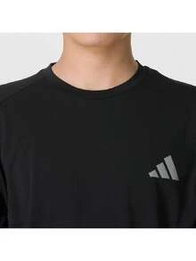 Adidas Men's TRN L/S CARAT T 26 Summer New Running Casual Long Sleeve Base Layer KU8507 - Black - View 5