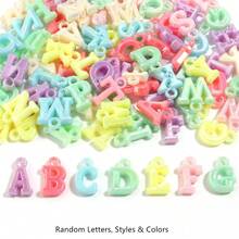 27g Pack (Approx. 100pcs) Colorful Acrylic Letter Charms, DIY Jewelry Making Accessories, Suitable For Necklaces, Bracelets, Earrings, Clothing And Shoes Decoration - Alphabet Pendant - View 11