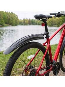Bicycle Mudguard Set Front And Rear For 24 To 28 Inch Wheels, Universal Bike Fender Kit With Adjustable Height And Quick Installation, Lightweight Durable Design Helps Reduce Water And Mud Splash, Ideal For Mountain Trekking City, Everyday Cycling - A - View 6