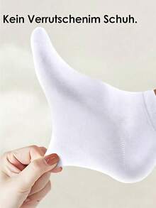 20/5/10 Pairs Soft Elastic Short Socks, Lightweight Breathable Knitted Socks, Classic Pure White, Minimalist Casual Style, Low-Cut Design, Elastic Cuff, Comfortable Moisture-Wicking, Suitable For Daily Wear, Unisex, Suitable For Work, School, Travel, Fitness, Spring, Summer, Autumn, Winter And Various Occasions - White - View 3