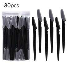 60pcs Eyebrow Trimmer And Razor Set, Exfoliating Shaving Tool, Body Hair Removal Trimmer And Facial & Kit, Long Handle Blades With Precision Protective Cover, Women's Eyebrow Grooming Tool, Suitable For Daily Or Travel Use, Face Razor - Multicolor - View 8