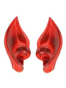 1Pair D EXCEED Makeup Costume Accessories Elf Ears Fairy Ears For Unisex Halloween Cosplay Party Dance Stage Performance Music Festival - Multicolor - View 3