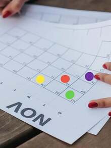 10 Pcs. Colorful Mini Round Graffiti Stickers, Hand-Writable, Colorful Dot Labels, Classification Identification Stickers, Self-Adhesive Round Sealing Stickers, Blank Color Mark Stickers - Colored Dot Labels - View 3