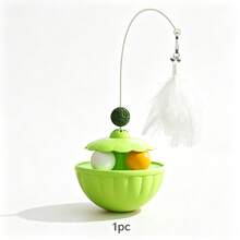 3-In-1 Rolling Ball Cat Toy With Feather Teaser, Bell, Catnip Ball And Rolling Ball, Self-Entertainment Toy, Durable Chew Toy For Kittens And Adult Cats - View 12