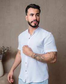 Men Shirts - White - View 7