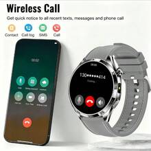 Unisex Smartwatch - Wireless Calling/Texting/Multiple Sports Modes/Remote Camera/Fitness Tracker, Compatible With Android And IOS Systems, USB Charging, Alloy Case/Silicone Strap, Fashionable And Modern, Clear Screen Display, Perfect Gift For Men/Women/Lovers/Parents. 2026 New Model - View 4