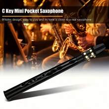 OUMINGYQ C Key Mini Saxophone High Pitch Saxophone With Velvet Storage Bag Portable Wind Instrument Suitable For Home Practice And Outdoor Entertainment - Multicolor - View 1