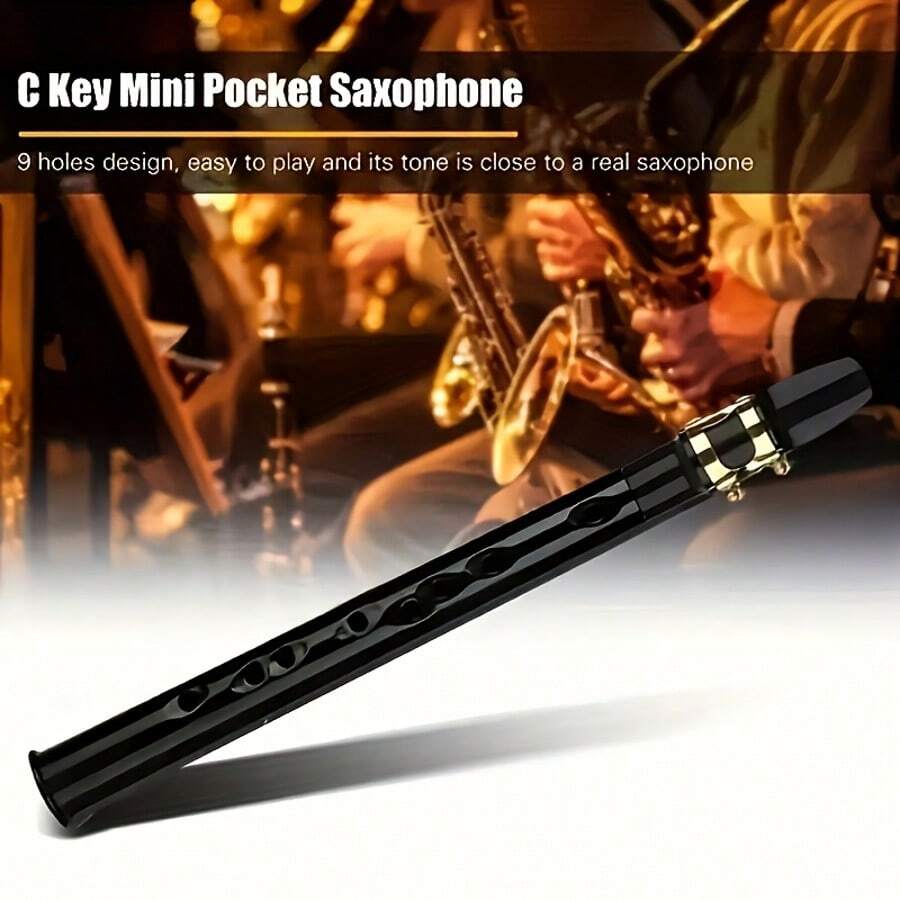 OUMINGYQ C Key Mini Saxophone High Pitch Saxophone With Velvet Storage Bag Portable Wind Instrument Suitable For Home Practice And Outdoor Entertainment - Multicolor - View 1