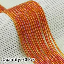 70pcs 5mm Colorful Crystal Tube Beads DIY Jewelry Making Accessories For Necklace, Bracelet, Pendant, Loose Beads - Crystal Tube - View 15