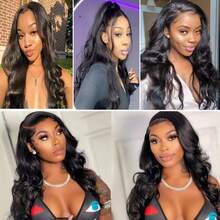 BINF Clip In Hair Extensions Real Human Hair - 8 Inch Glueless Body Wave Hair Extensions Clip Ins 110g Grade 10A Brazilian Remy Hair 8Pcs With 20Clips Bob Hair Thick And Soft Natural Black - Natural Black - View 8