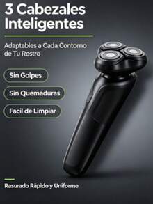 Afeitadora Eléctrica Para Hombre, Cabezas Giratorias 3D, Carga Tipo-C Portátil, Rasuradora Recargable Para Barba, Uso Diario y Viajes, Regalo Ideal para Caballeros - Multicolor - Ver 2