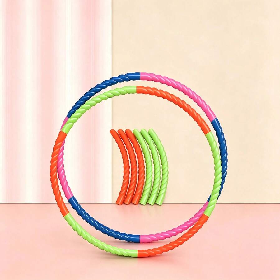 Detachable Puzzle Game Prop Pilates Ring, Self-Weight Increasing Waist Slimming Ring - Multicolor - View 1
