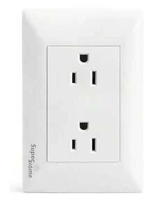 Paquete De 10 Contactos Duplex Con Placa Blanca Completos 2p - Tipo de Enchufe A USA (110-127V) - Ver 2