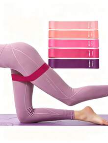 1pc/5pcs Mini Loop Resistance Bands, Leg And Hip Stretching Exercise Home Yoga Fitness Training Equipment, Body Workout Bands - Multicolor - View 5