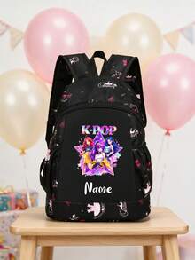 Custom Designed Sweet Cute Princess Style Backpack/Dance Bag, Decorated With Pattern, Zipper Closure, Adjustable Shoulder Strap, Durable And Long-Lasting, Perfect For Young Ballet Dancers Daily Use, School And Travel, Back To School, Gymnastics - Multicolor - View 41